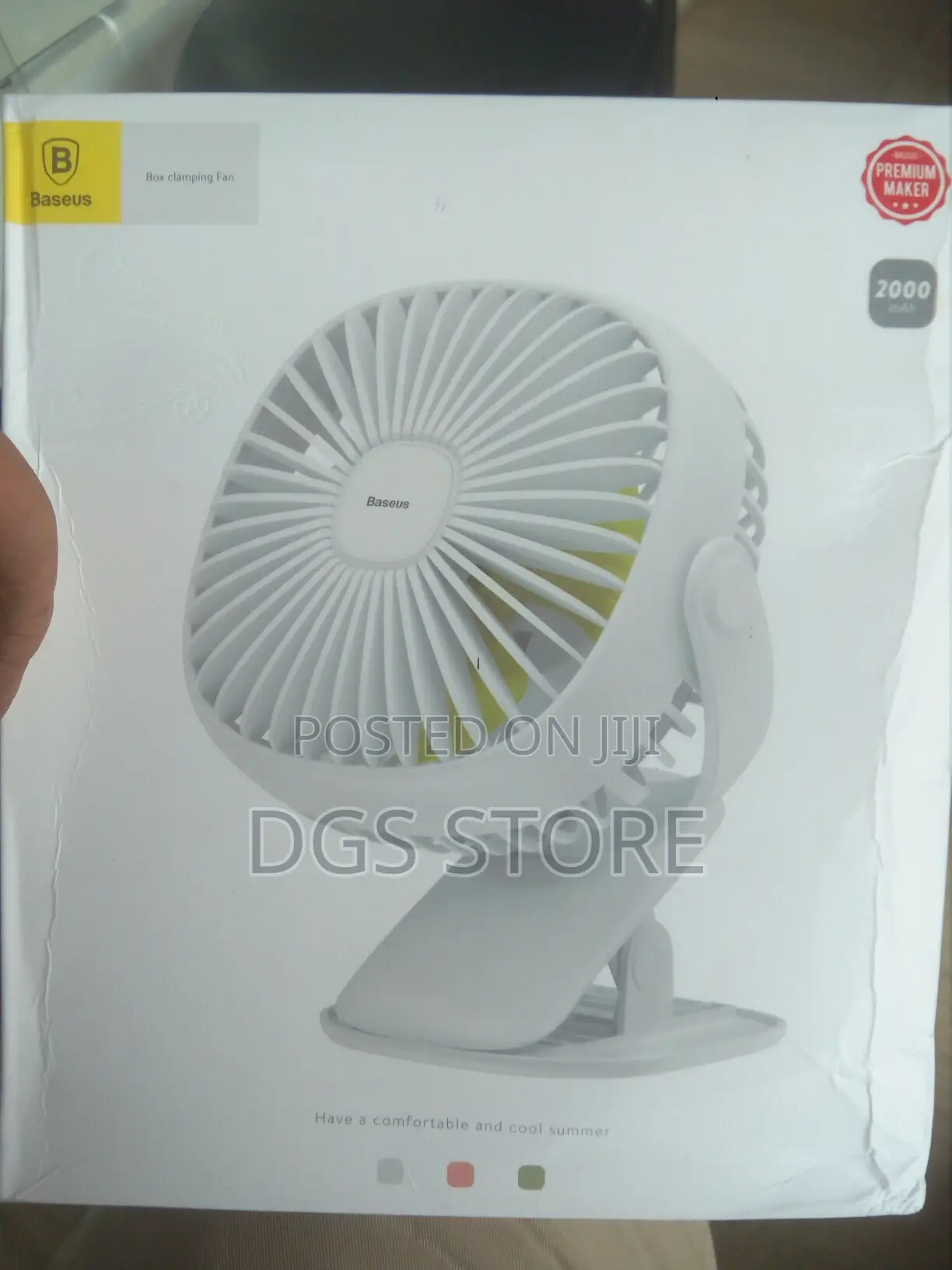 Baseus Box Clamping Fan 2000mah