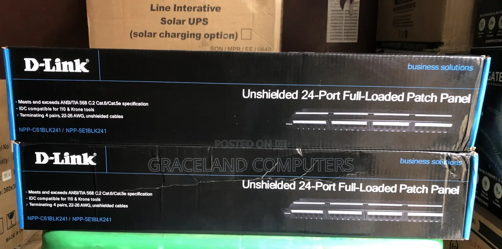 D-Link Patch Panel 24 Port Cat 6 - NPP-C61BLK241