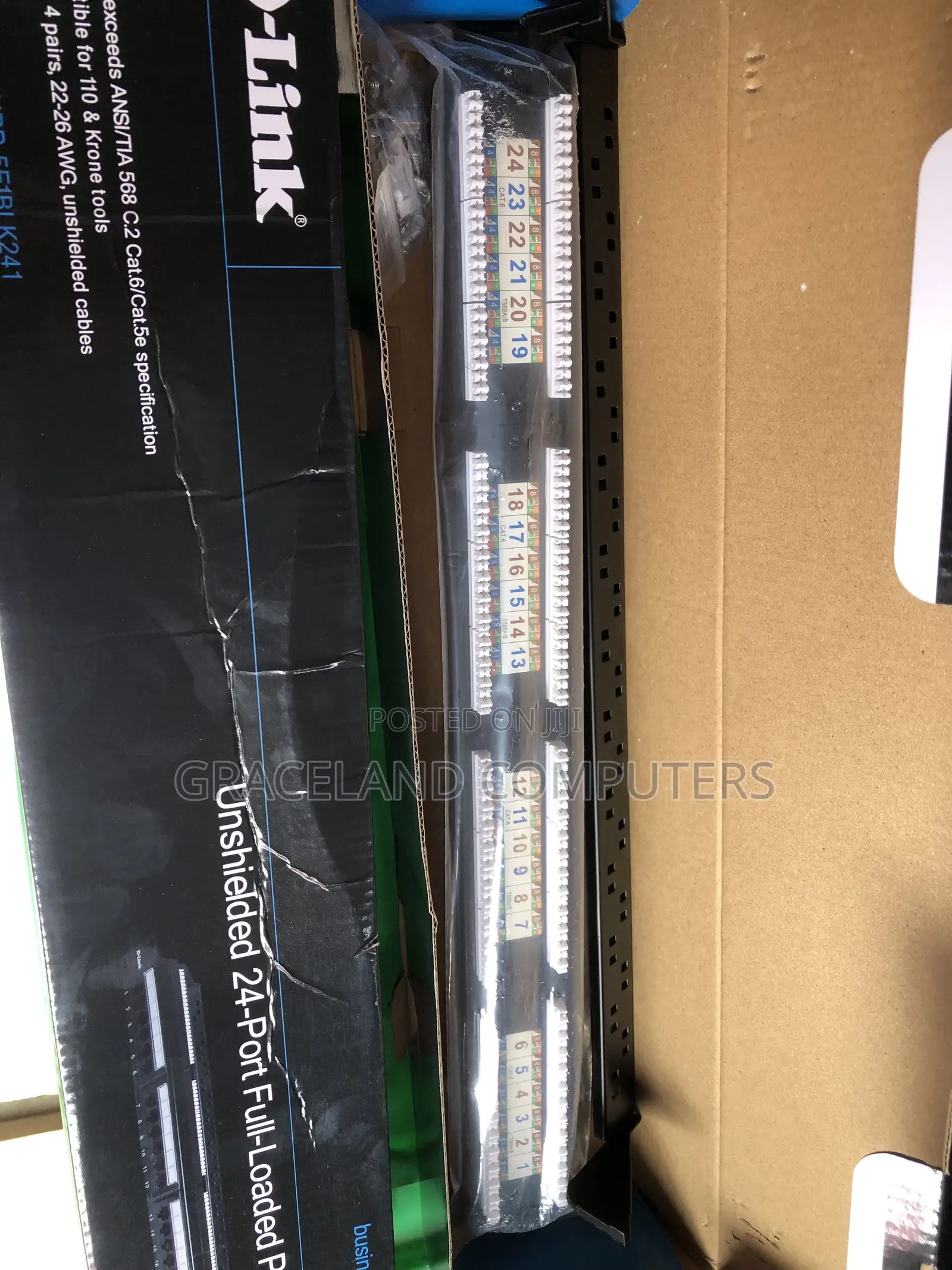 D-Link Patch Panel 24 Port Cat 6 - NPP-C61BLK241