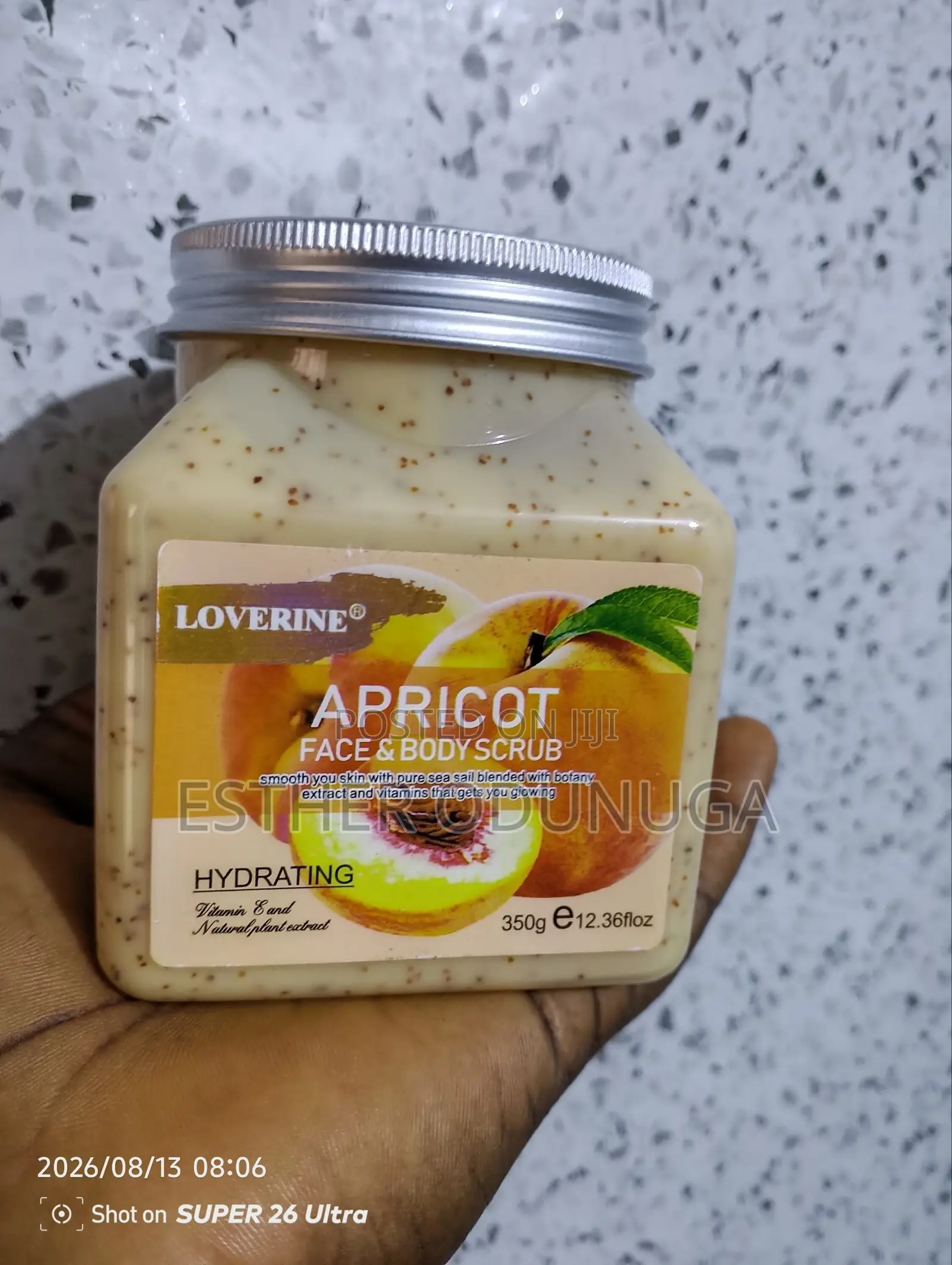Loverine Apricot Hydrating Face Body Scrub