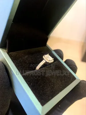 VVS Emerald Cut Moissanite Engagement Ring