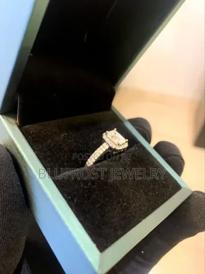 VVS Emerald Cut Moissanite Engagement Ring