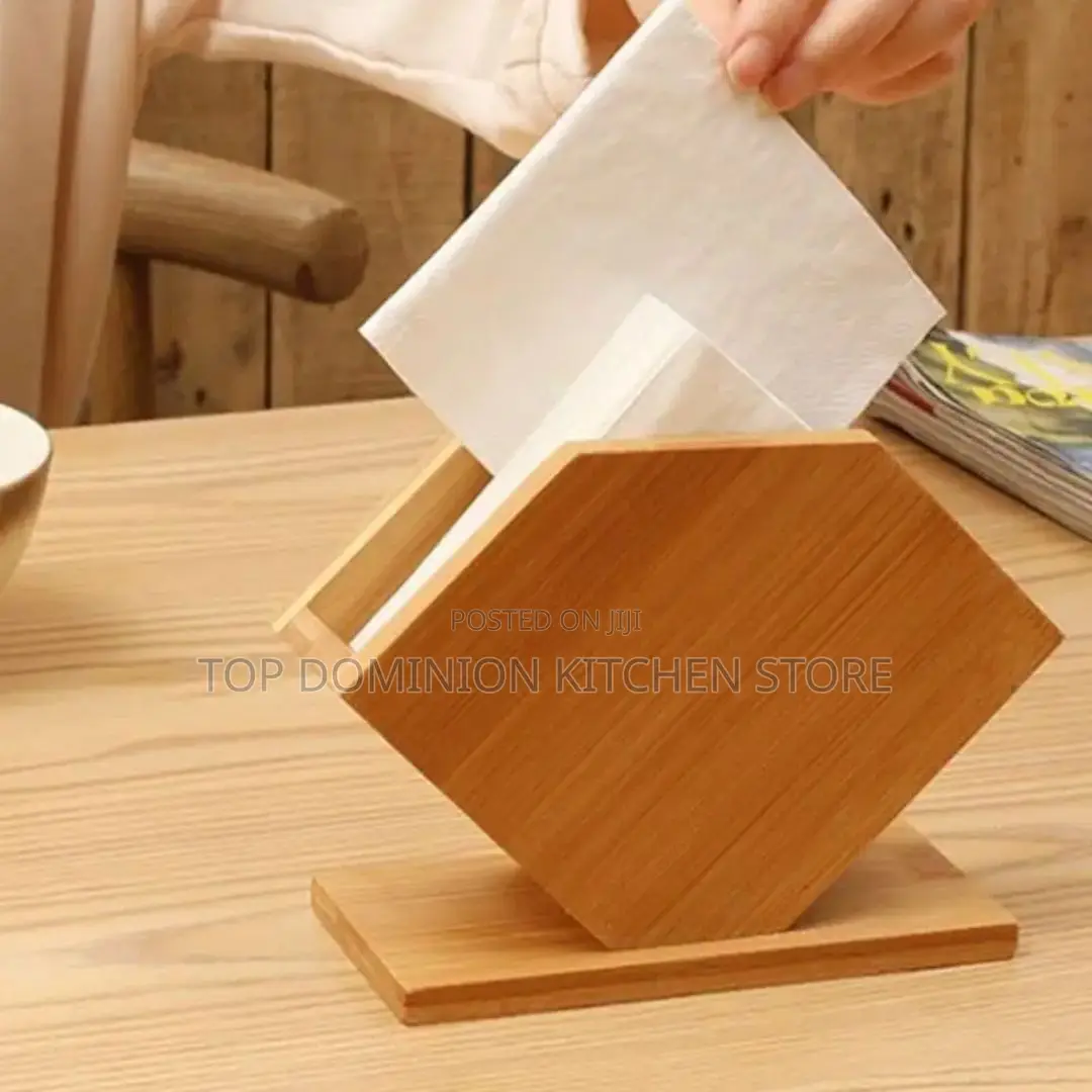 Bamboo Serviette Holder Stand
