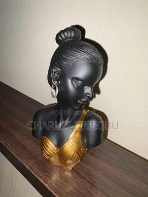 African Lady Figurine, Statue and House Decor Bust