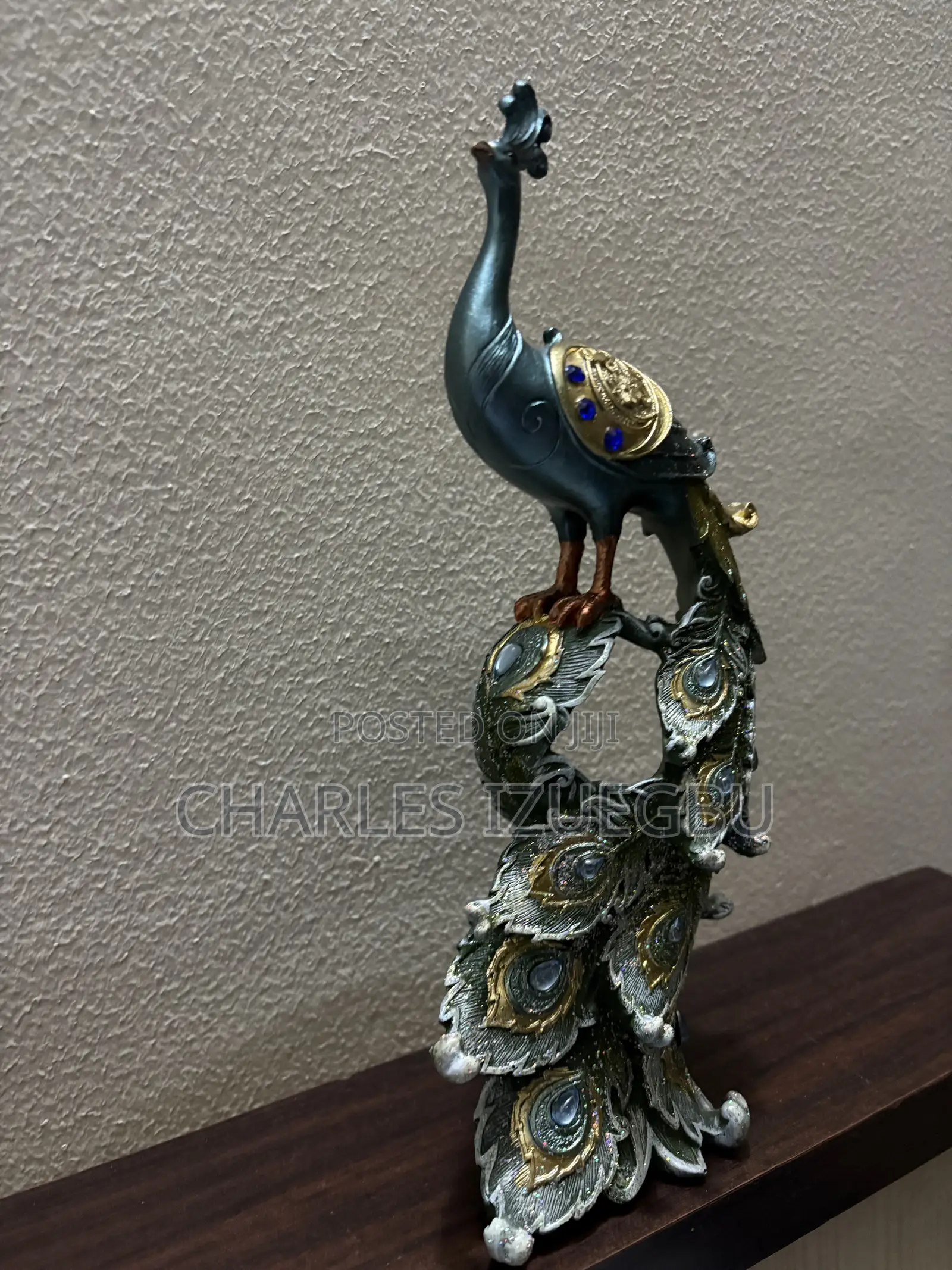 Peacock Figurine, Statue and House Decor