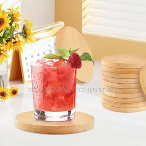 Customizable 6pcs Bamboo Coasters