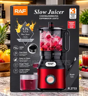 RAF 1.7L 300W Slow Juicer Powerful Fresh Juice Extractor– Original No1