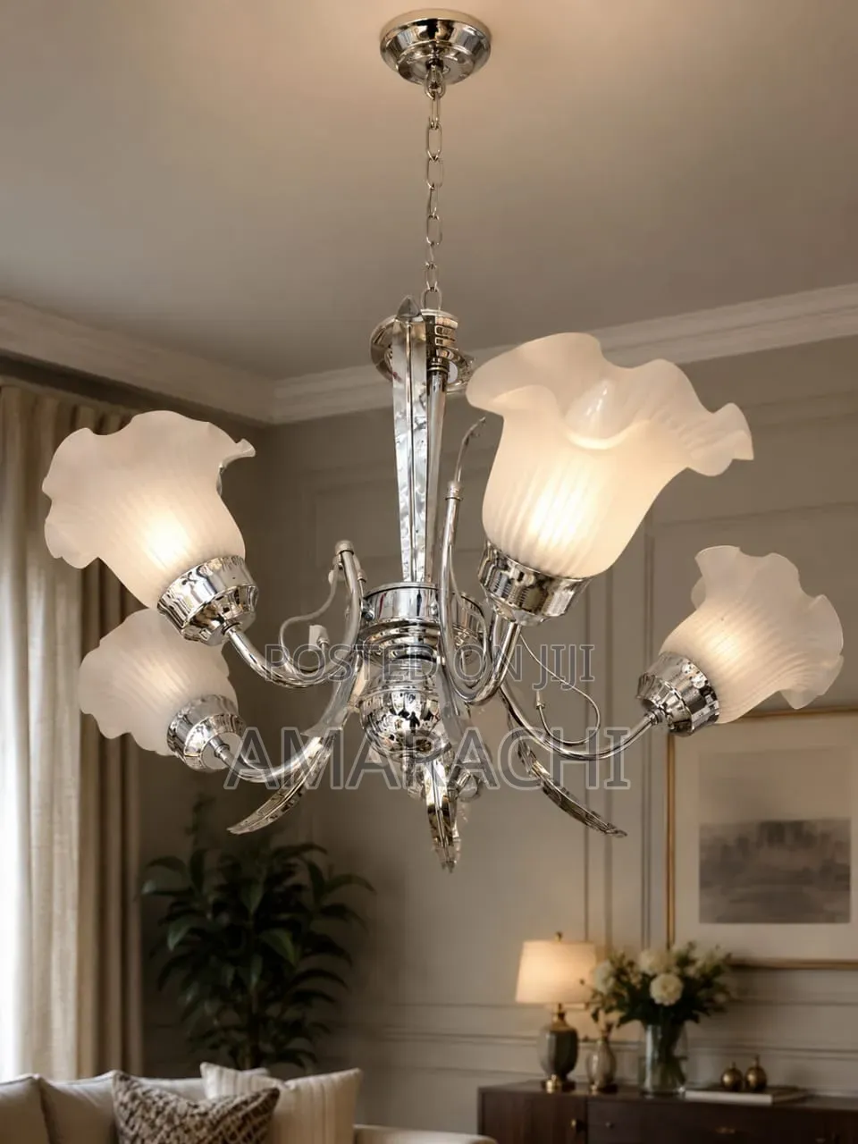 Vintage Chandelier (White)