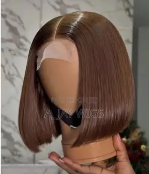 Bone Straight 4/4 Closure Wig 8 Inches