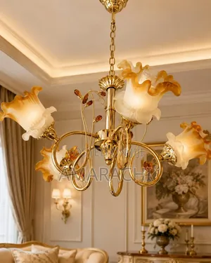 Vintage Chandelier (Gold)