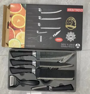 6pcs Wavy Knife Set