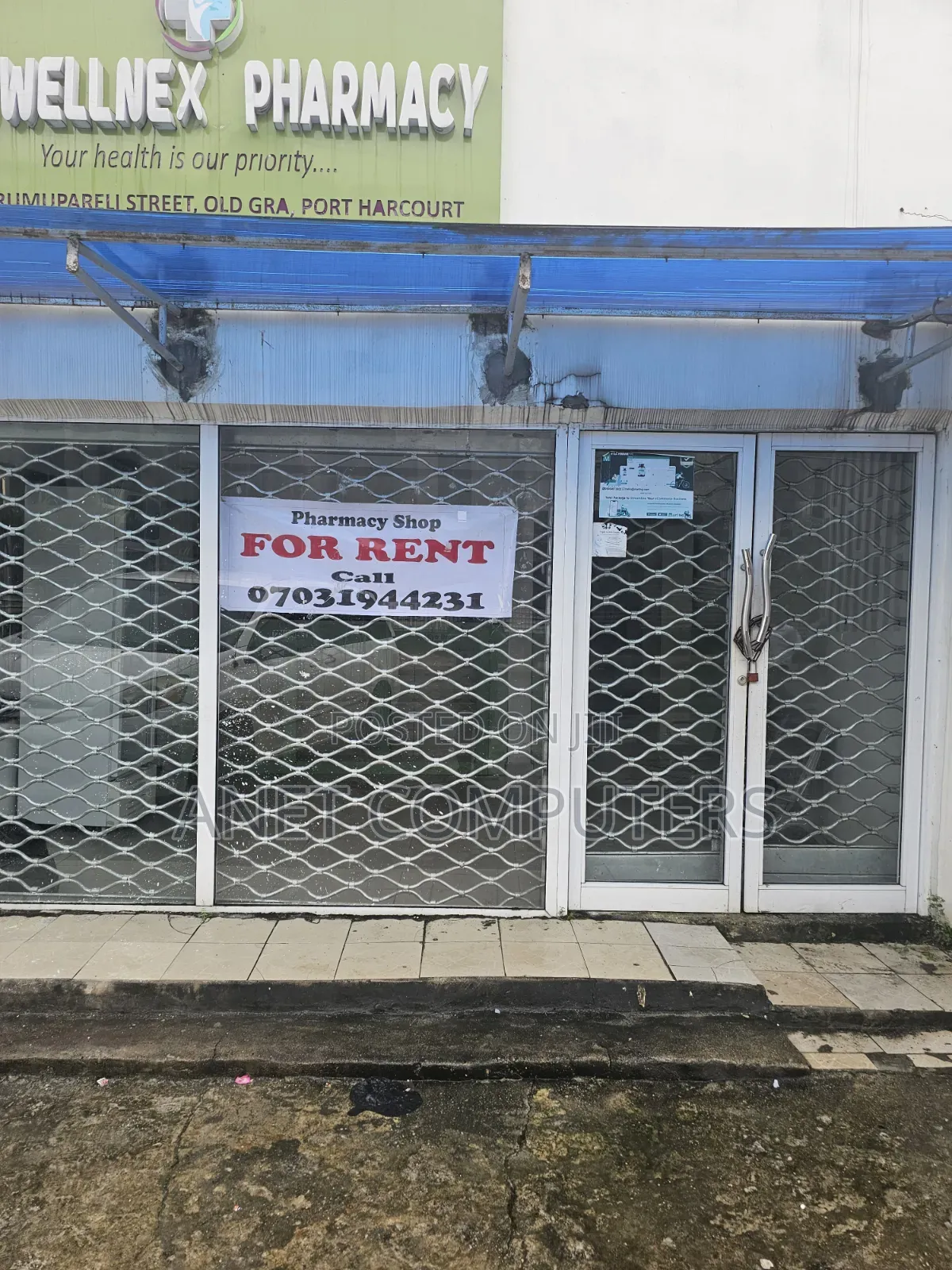 Pharmacy Shop for Rent