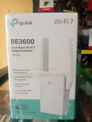 TP-Link BE3600 Dual Band Wi-Fi 7 Range Extender (RE225BE)
