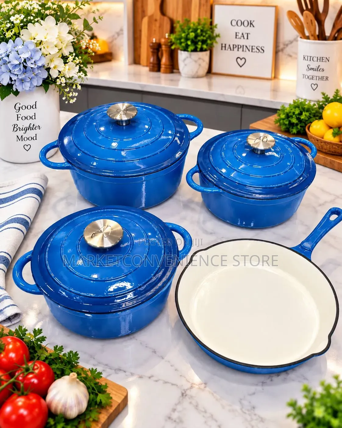 Die Cast Iron Pot 4 Set