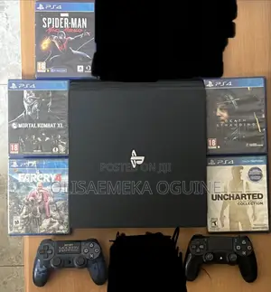 Discounted PS4 Pro 1TB+2 Pads+8 Games (Spiderman, Uncharted,MK XL,etc)