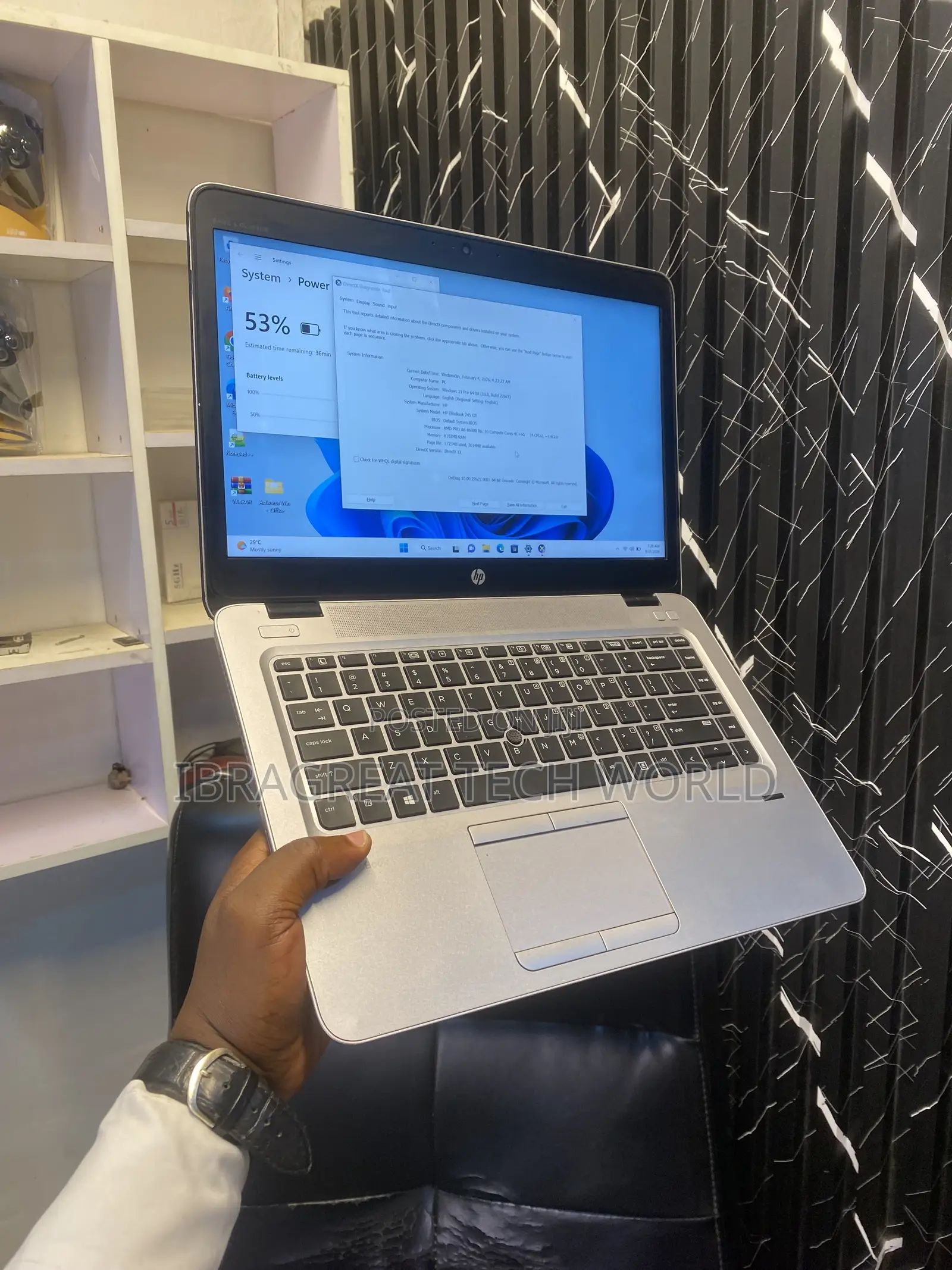 Laptop HP EliteBook 745 8GB AMD A8 HDD 500GB