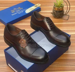 Men’s Leather Lace-Up Dress Shoes – Medium Sole