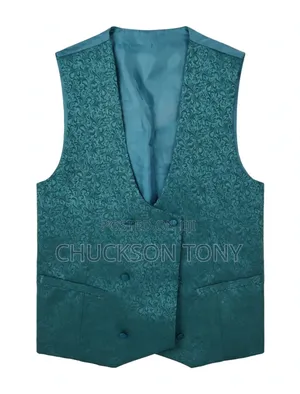 Green Tuxedo Jacket + Waistcoat Size 50 - Groom Suit - Clean Tokunb