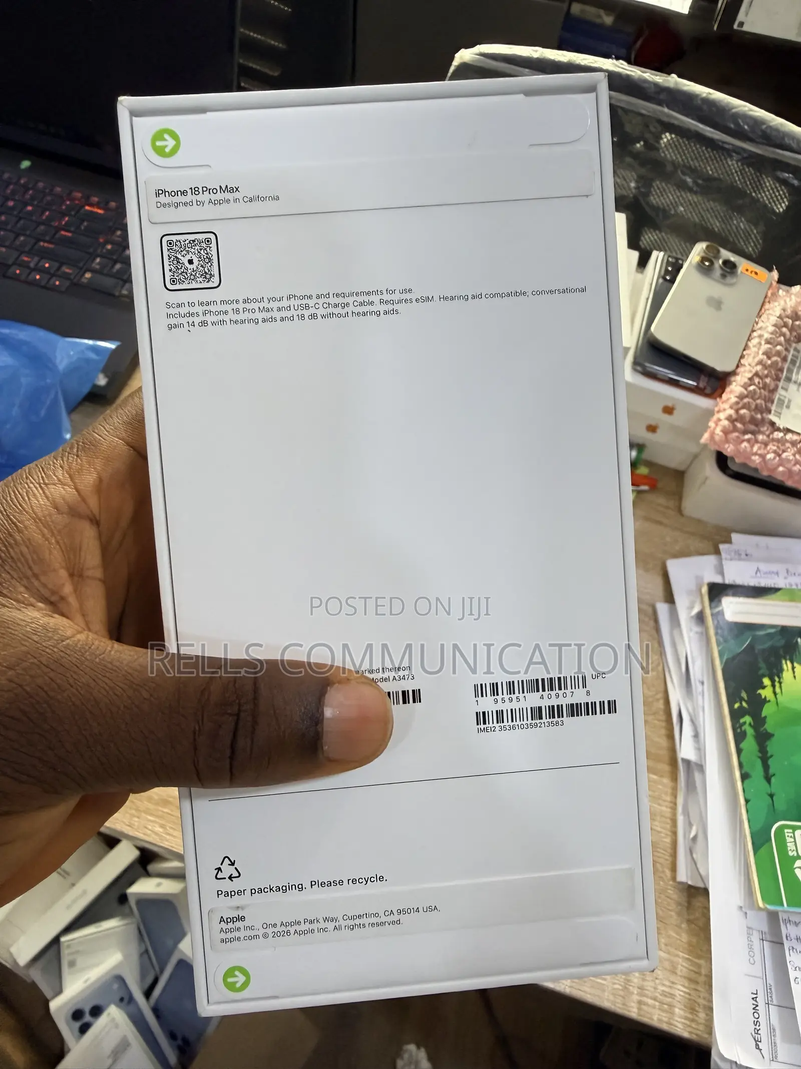 New Apple iPhone 18 Pro Max 256 GB Silver