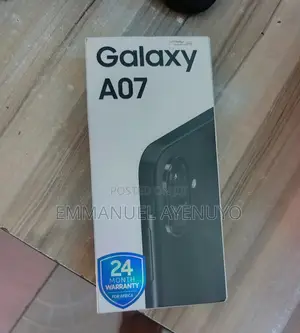 New Samsung Galaxy A07 4G 64 GB Black
