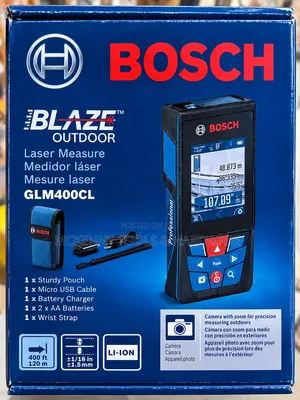 Bosch GLM400CL Blaze Outdoor Laser Measure – 120m