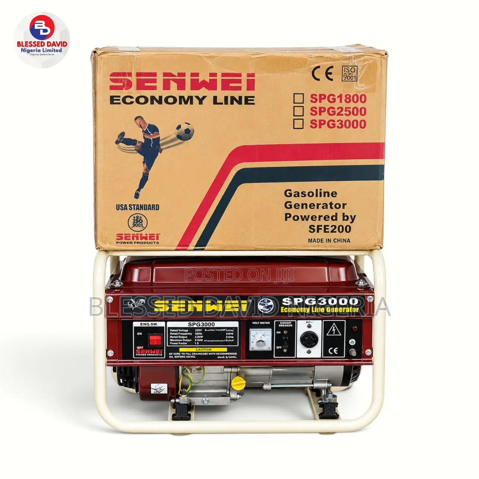 Senwei SPG3000 3.2kva 2.5kw Manual Generator