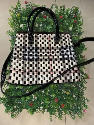 Classy Checkered Patent Designer Inspired Bag