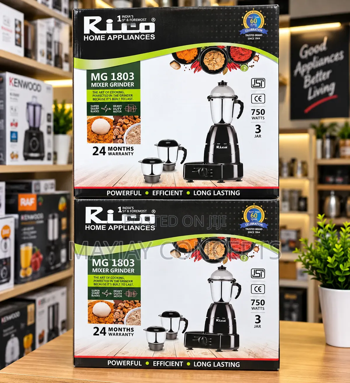 Rico Mg 1803 Mixer Grinder–Powerful.Efficient.Long-lasting.