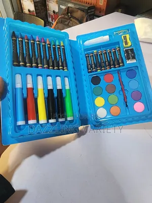 42 PCS Children Art Set With Crayons, Markers and Watercolours