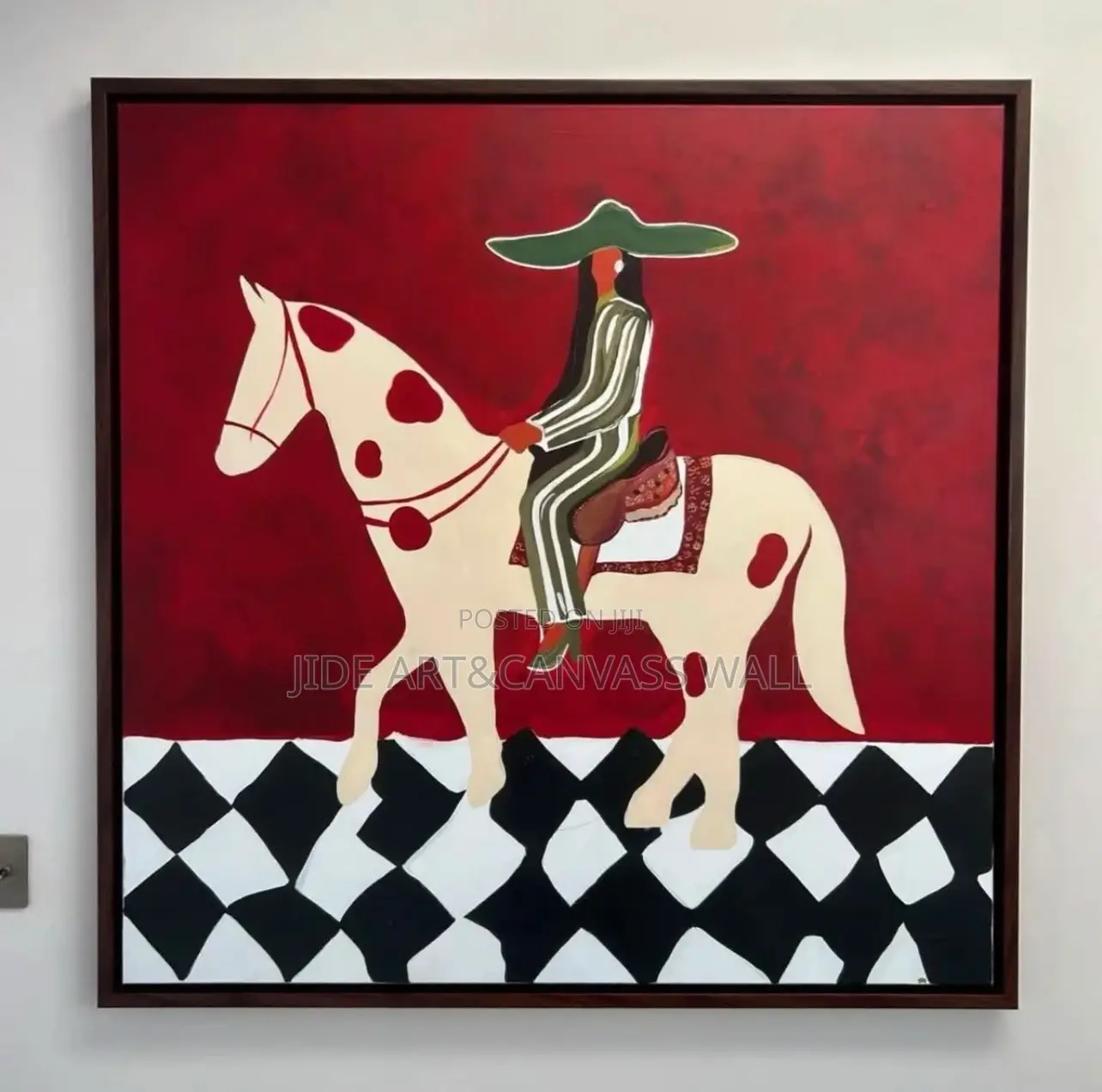 Canvass With a Plain Box Frame