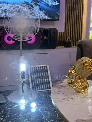 Solar Fan, This Is Egs Solar Rechargeable Fan With Lithium Batteries