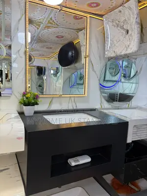 Modern Black Bathroom Vanity Cabinet