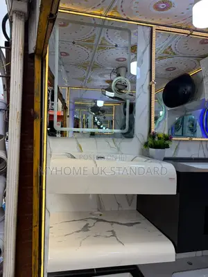 Modern White Marble-Pattern Wall-Hung Bathroom Vanity