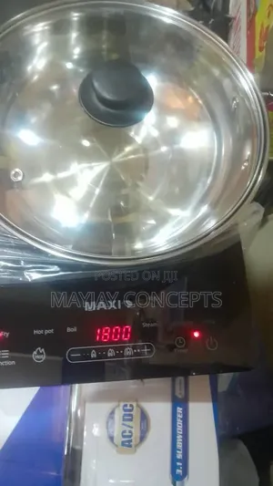 MAXI Induction Cooker With Pot Touch Control–watt Reduction Features