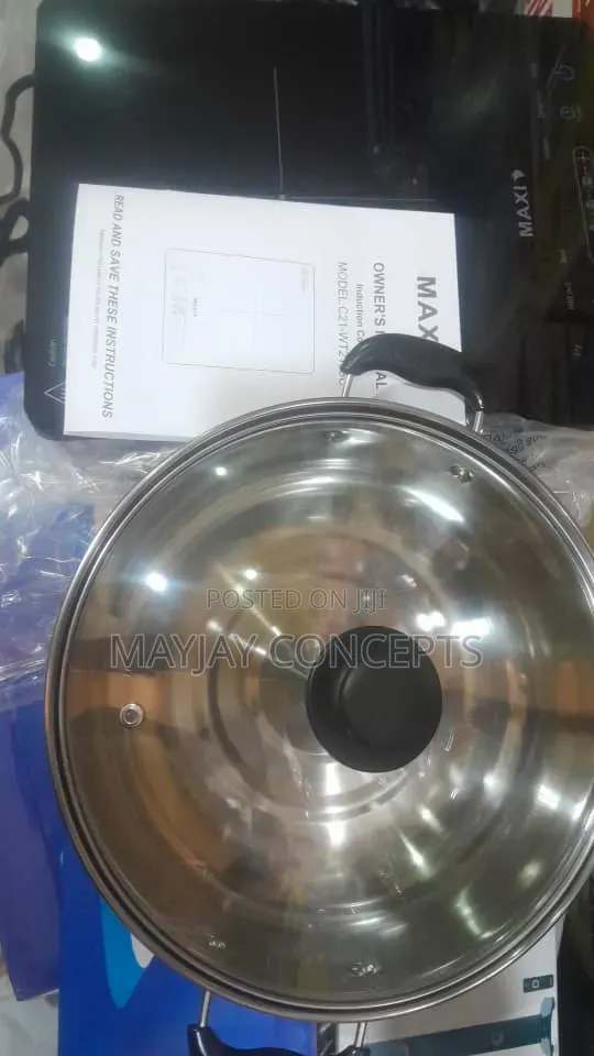 MAXI Induction Cooker With Pot Touch Control–watt Reduction Features