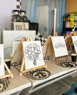 Small Table Top Easel Canva Paint Stand. Lagos.