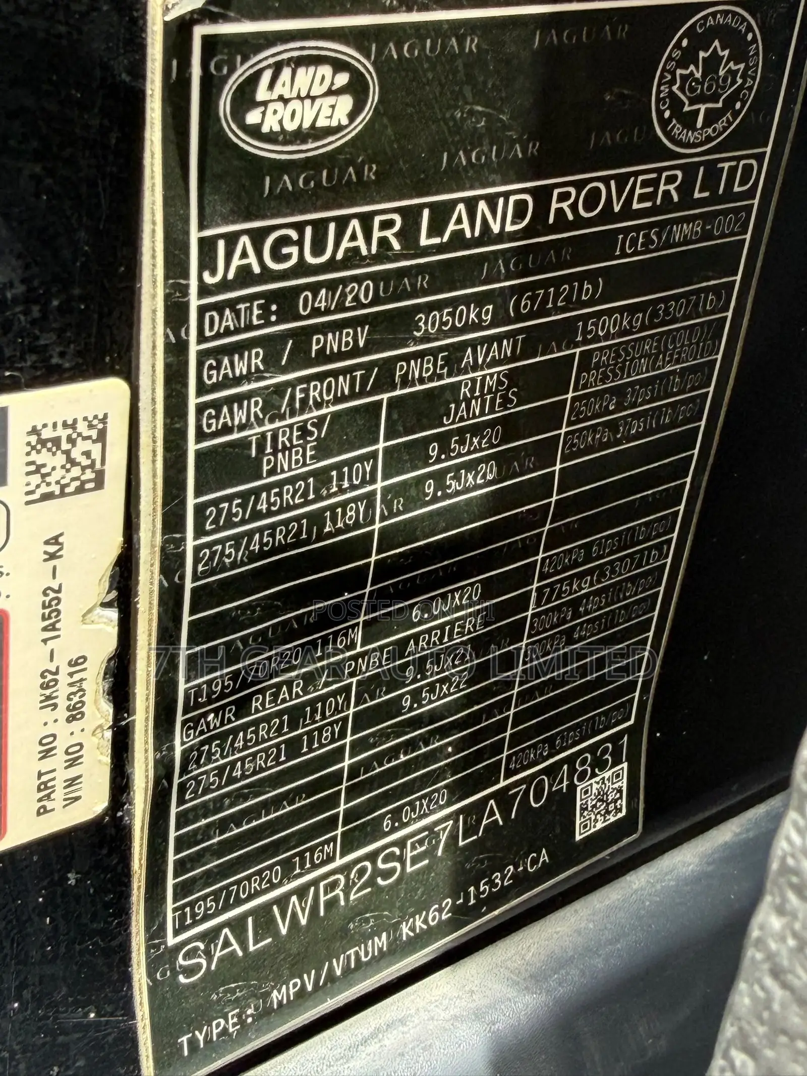 Rover Land 2020 Black