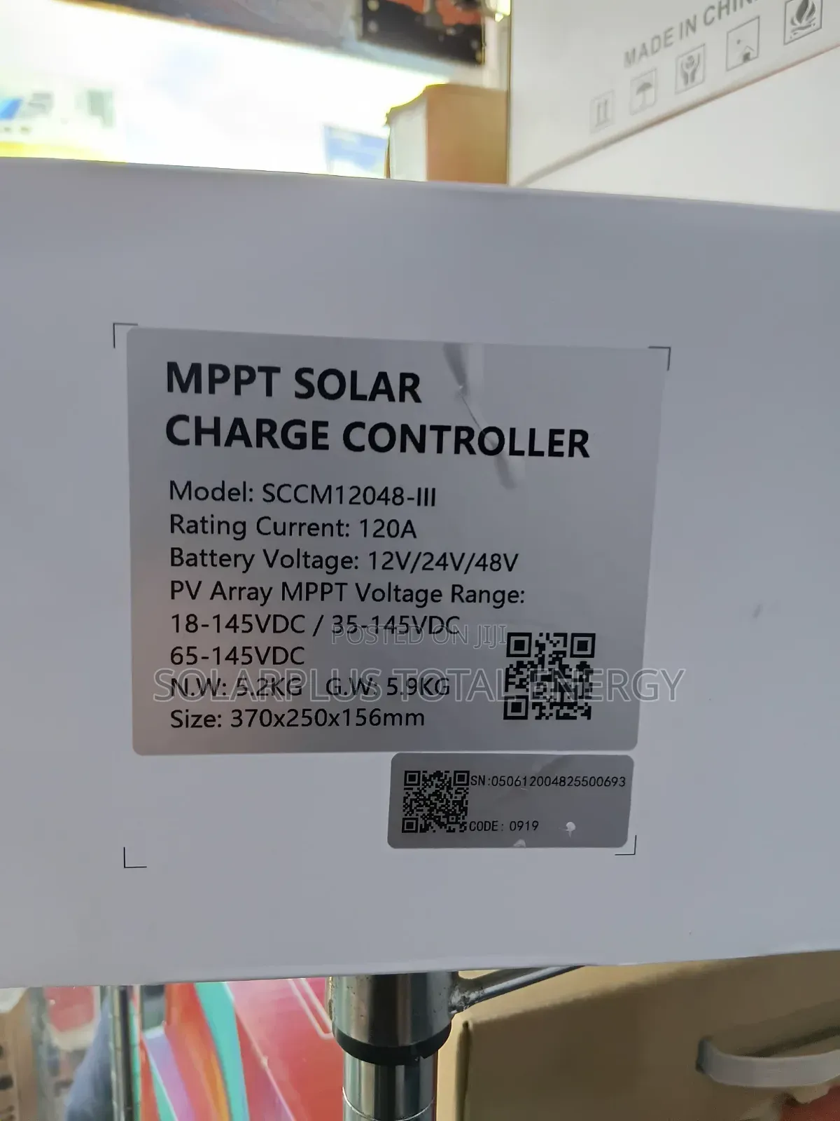 Felicity 120a MPPT Charge Controller