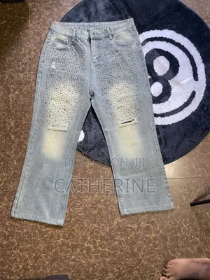 Bedazzled Men Quality Thrift Jeans