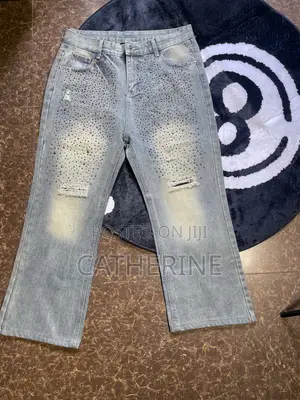 Bedazzled Men Quality Thrift Jeans
