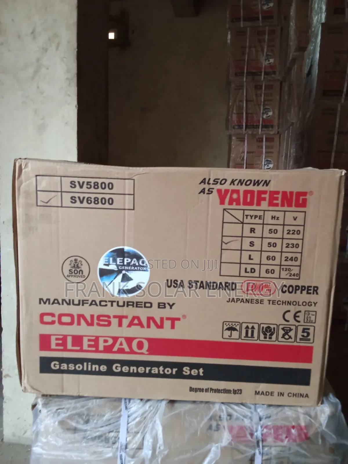 Sv6800 Elepaq Constant Generator