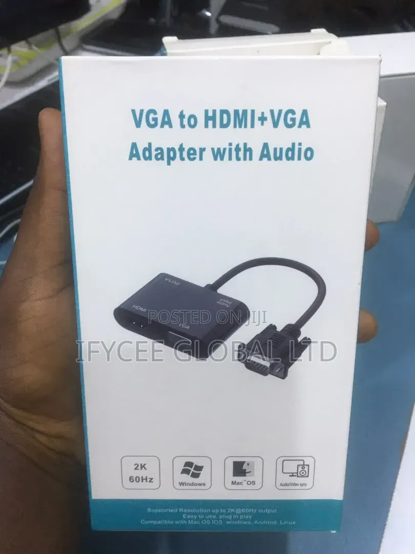 Vga to Hdmi +Vga Adapter