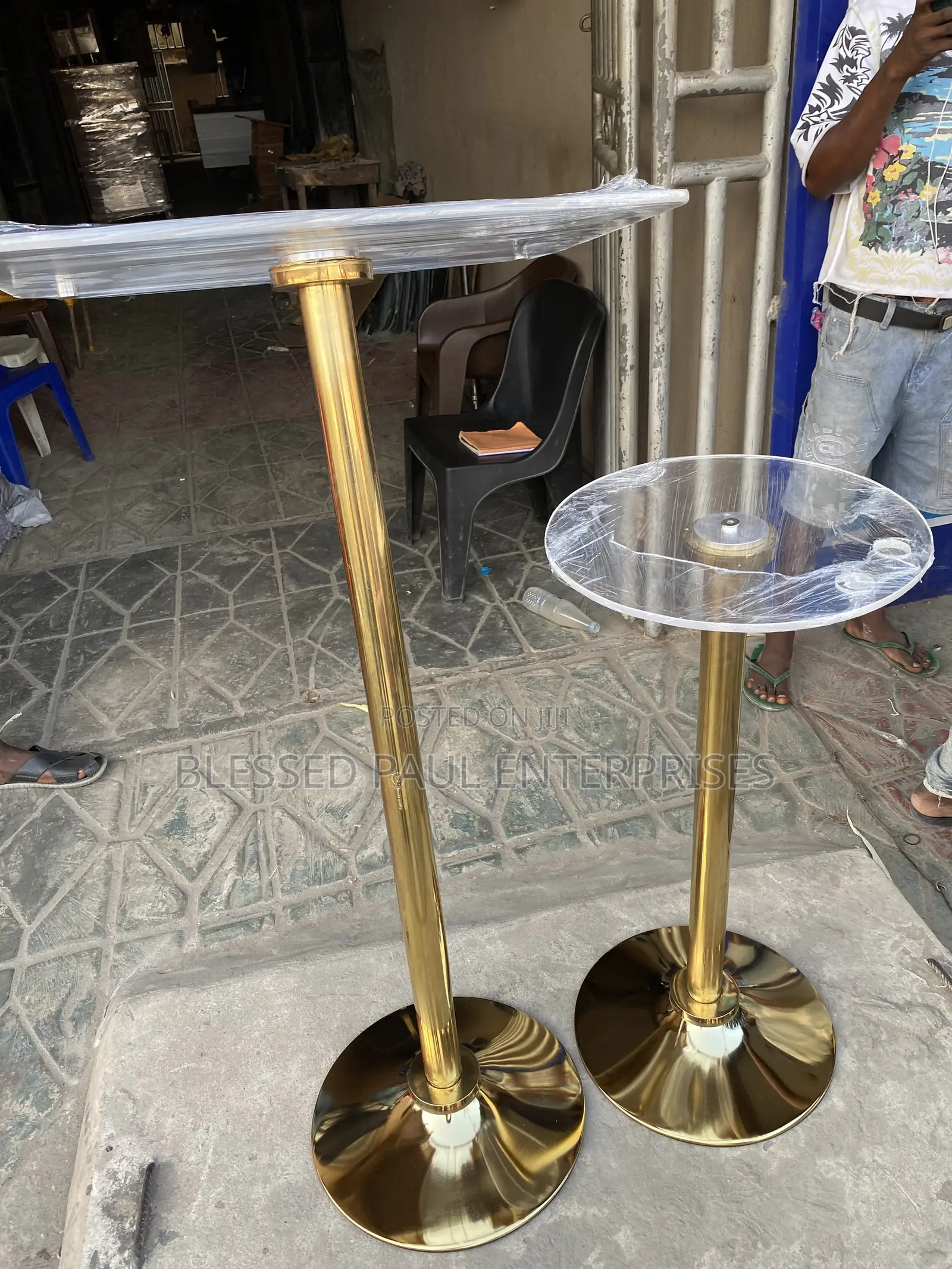 Gokd Pole Acrylic Pulpit for Church