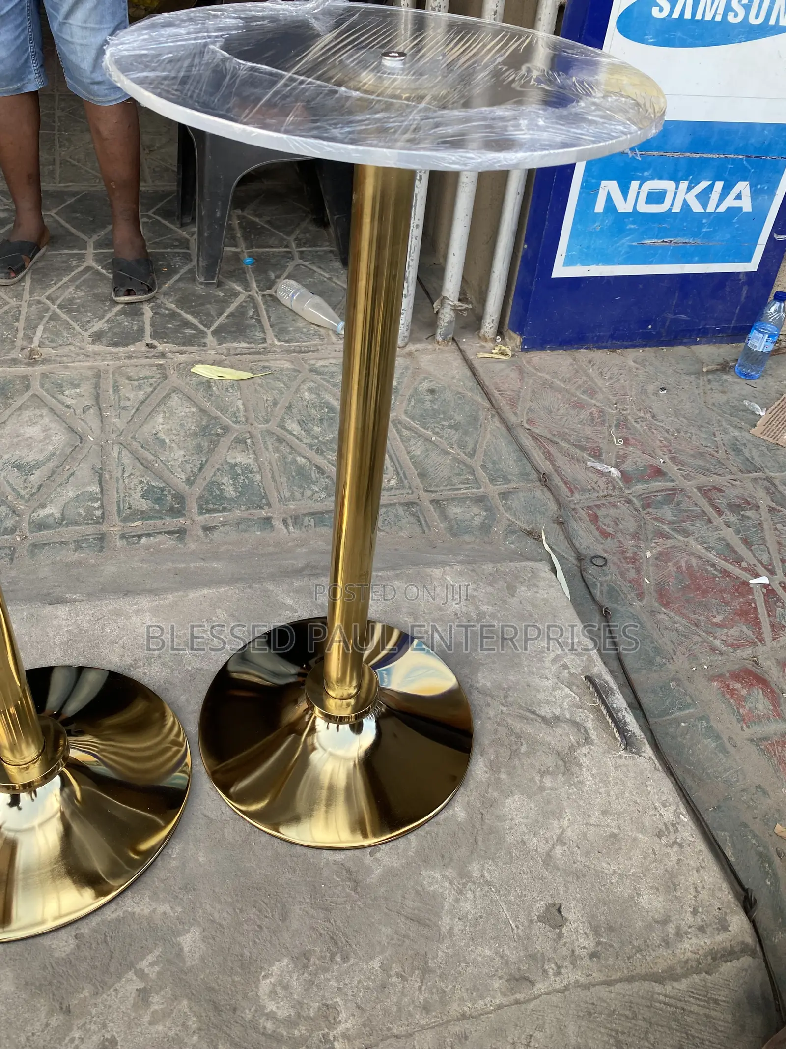 Gokd Pole Acrylic Pulpit for Church