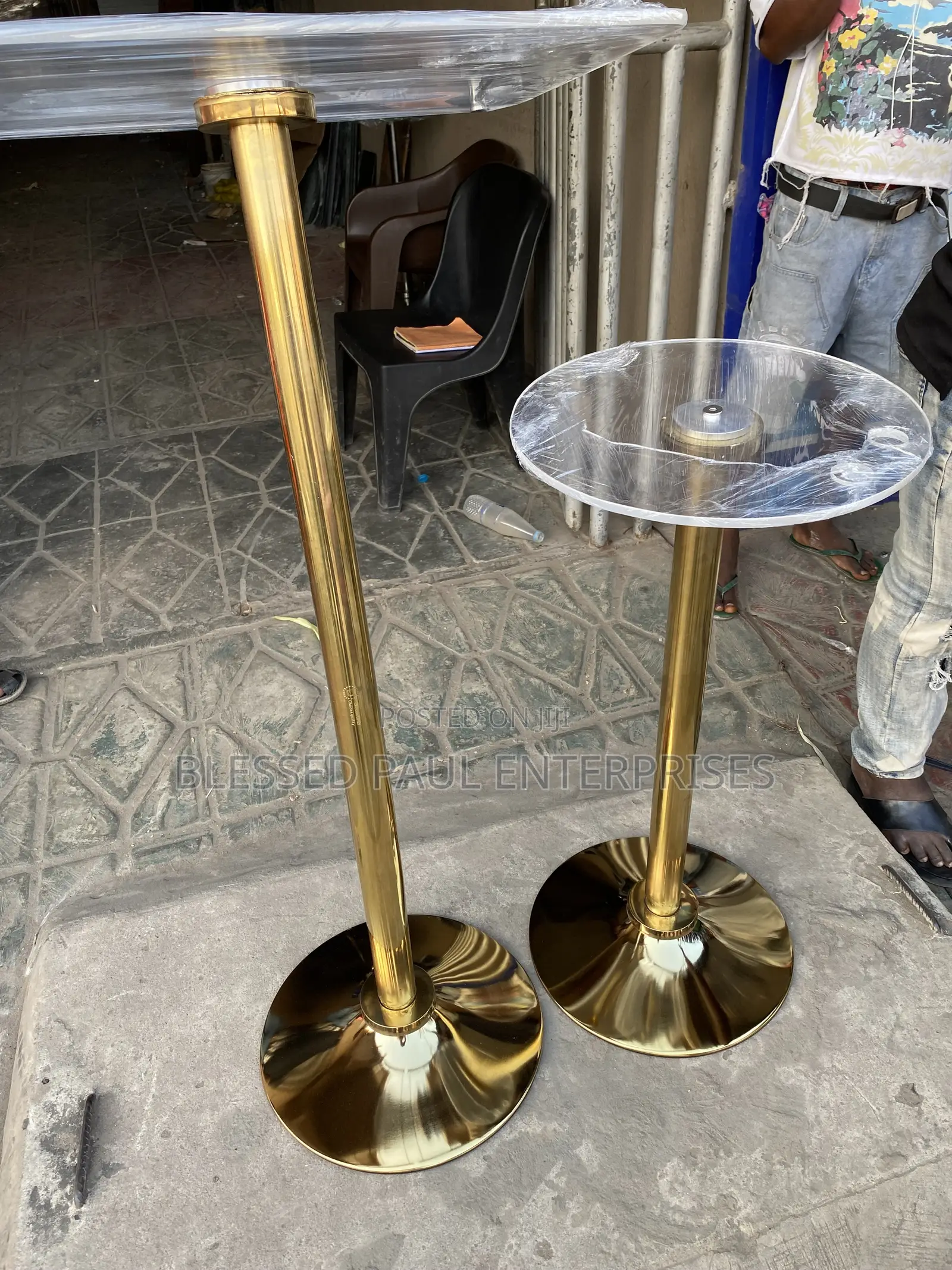 Gokd Pole Acrylic Pulpit for Church