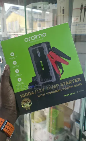 Oraimo 1500a/12v Jump Starter With 10000mAh Power Bank OJS-7100