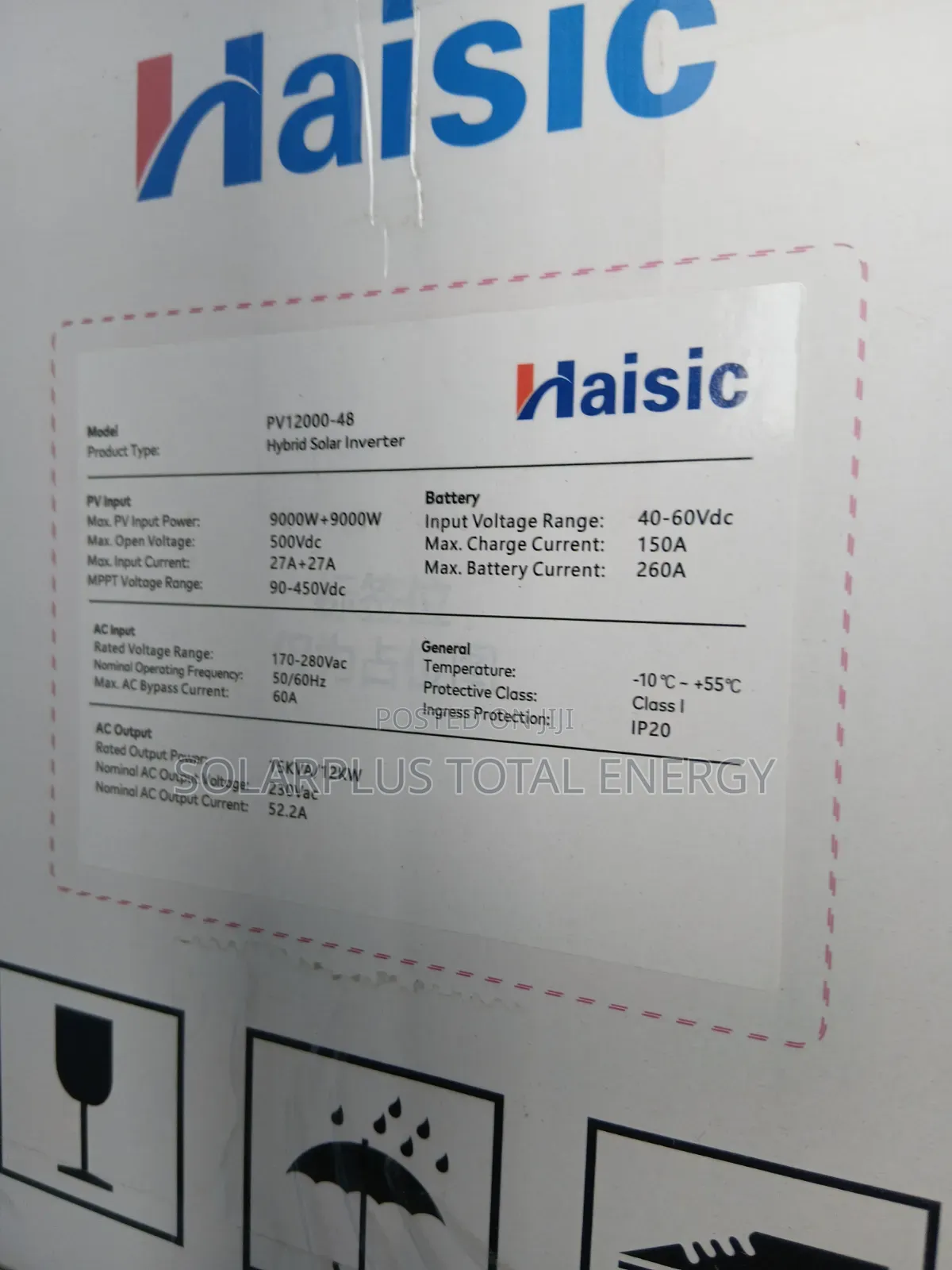 Haisic 15kva 48v Hybrid Inverter