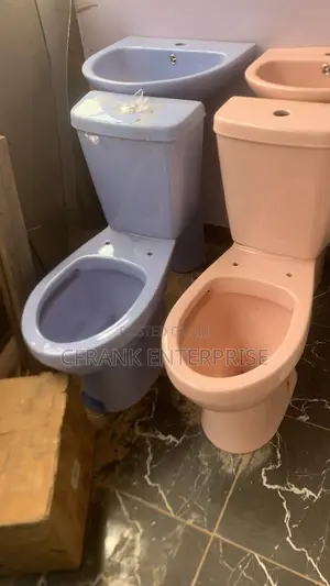 Luxury Colored WC - Golden Diamond Design