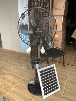 Hamtem 18Inches AC/DC Solar Fan