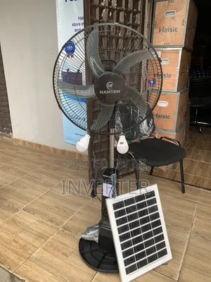 Hamtem 18Inches AC/DC Solar Fan